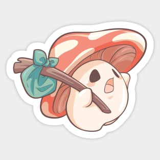 The Mushroom Traveller Sticker